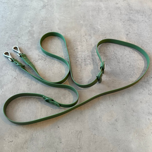 Multi-leash for dogs in durable material