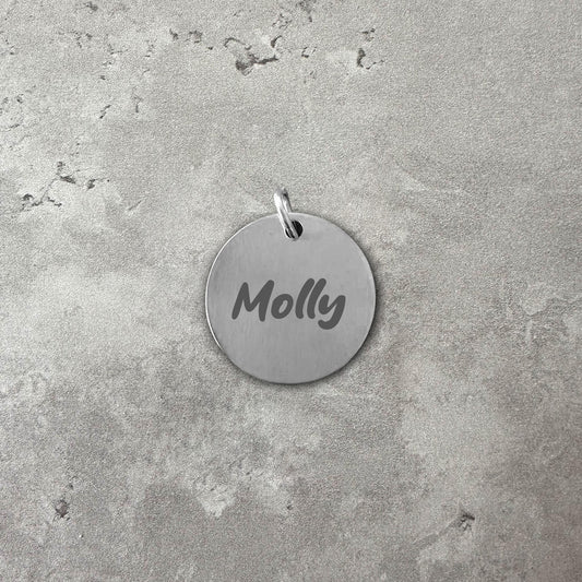 Stainless steel name tag - Font Tea