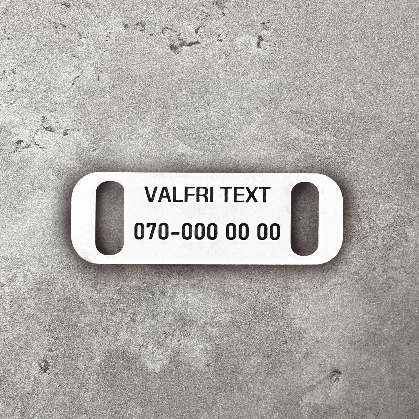 Namnbricka till katthalsband i akryl