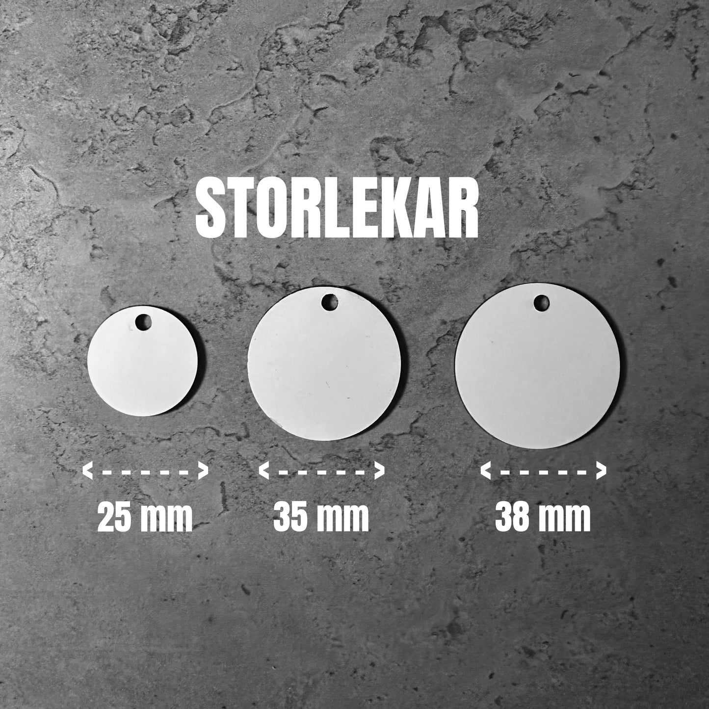 Namnbricka i akryl till hund - Motiv med zigzag